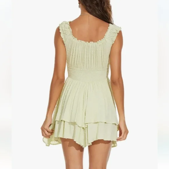 FOROLAV Ruffle Flowy Romper Dress - Picture 6 of 13